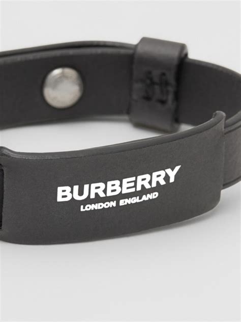 burberry logo print leather bracelet|designer leather wrap bracelet Burberry.